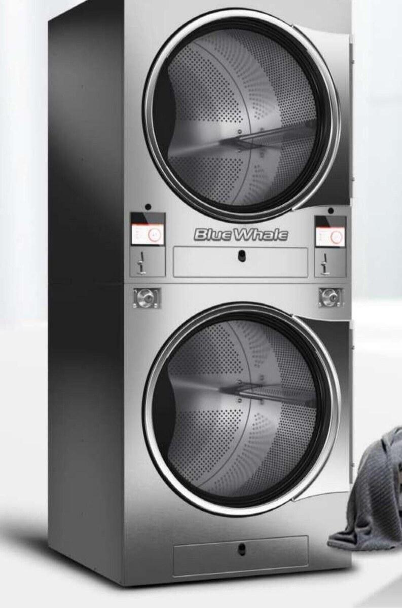 Blue Whale 50 lb Stacked Tumble Dryer